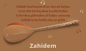 zahidem sözleri